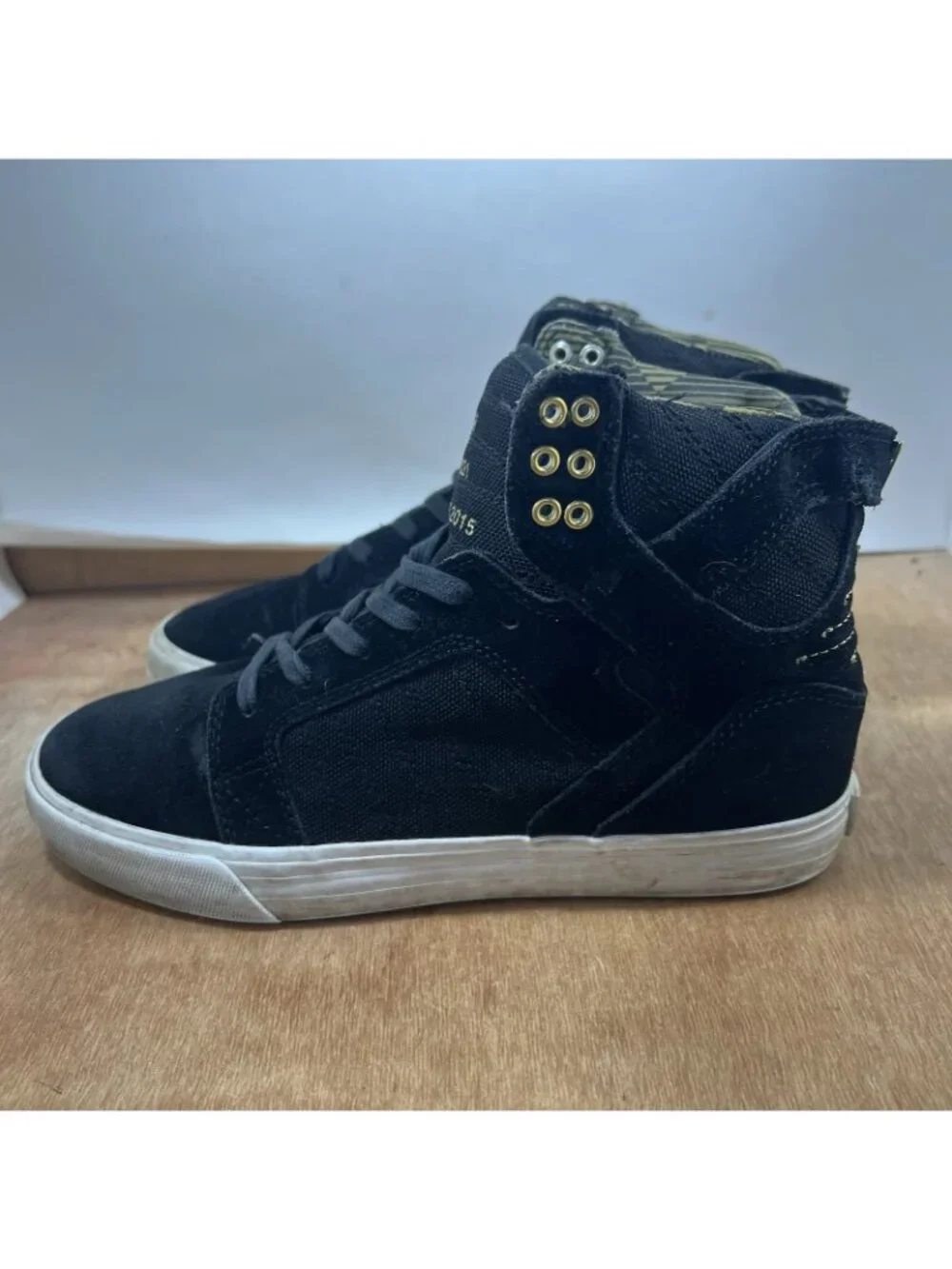 Supra Muska 001 Skateboard Shoes Mens Size US 7.5 Black